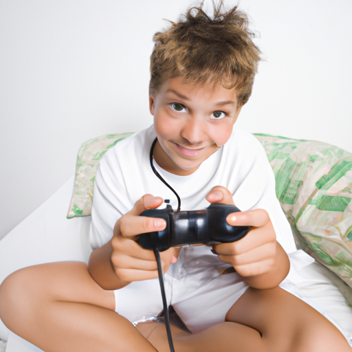 boy playing video games Blank Meme Template