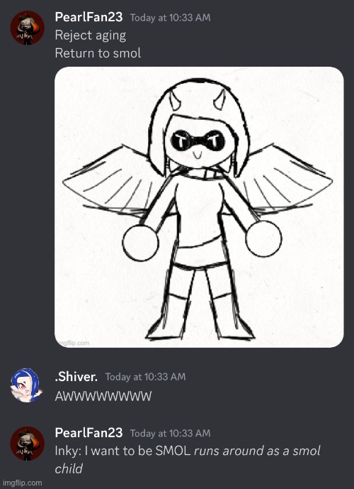 Normal discord conversation between shiv and I (yes evilish made the drawing) | made w/ Imgflip meme maker