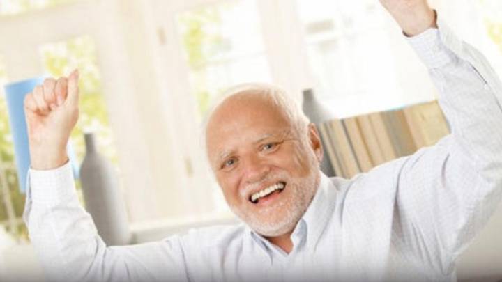 High Quality hide the pain harold Blank Meme Template