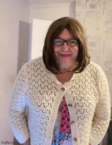 Transvestite Stephen Gill | image tagged in gifs,transvestite,stephen gill,tavistock market,donna nutley,spaxton | made w/ Imgflip images-to-gif maker