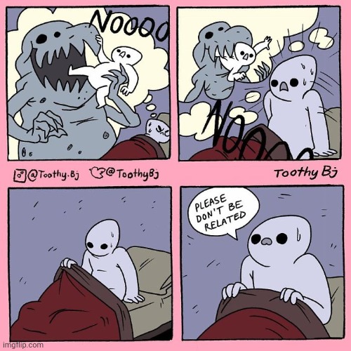 Such a nightmare | image tagged in nightmare,bed,eating,food,comics,comics/cartoons | made w/ Imgflip meme maker