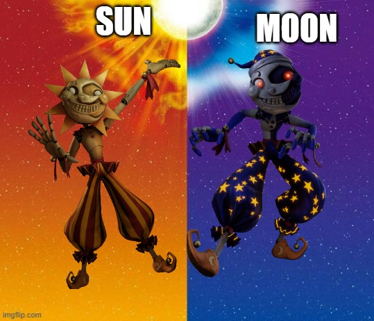 i know everyone has done this but.............................idk | MOON; SUN | image tagged in pokemon sun and moon background | made w/ Imgflip meme maker