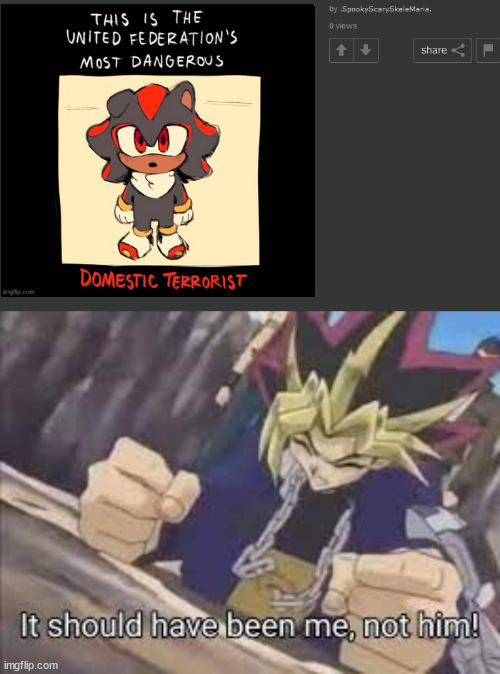 image tagged in it should have been me | made w/ Imgflip meme maker