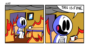 this is fine different template Blank Meme Template