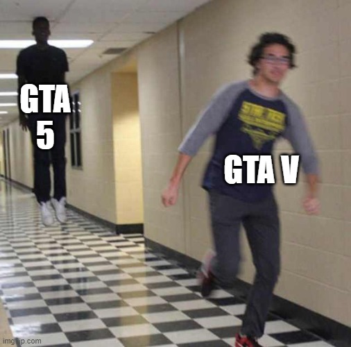 Well what is it though ?? | GTA 5; GTA V | image tagged in floating boy chasing running boy,memes,funny | made w/ Imgflip meme maker