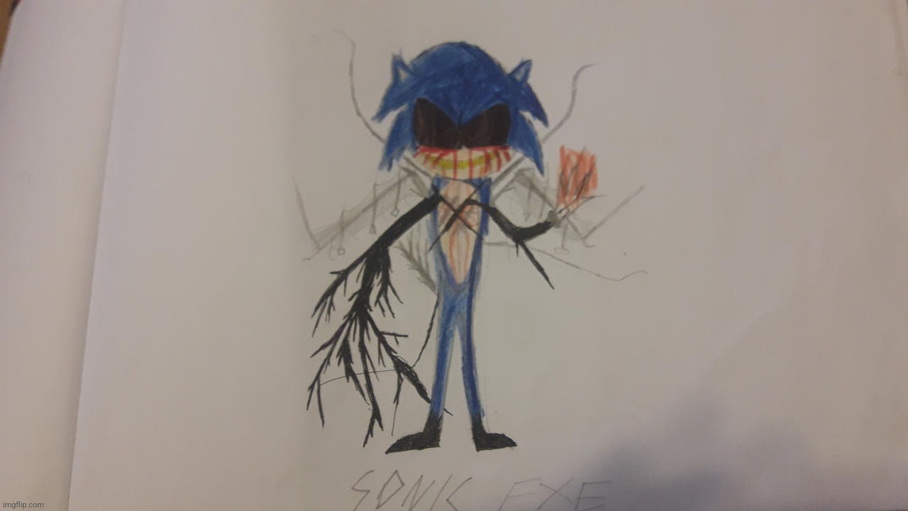 My Sonic.exe drawing | image tagged in sonic exe | made w/ Imgflip meme maker