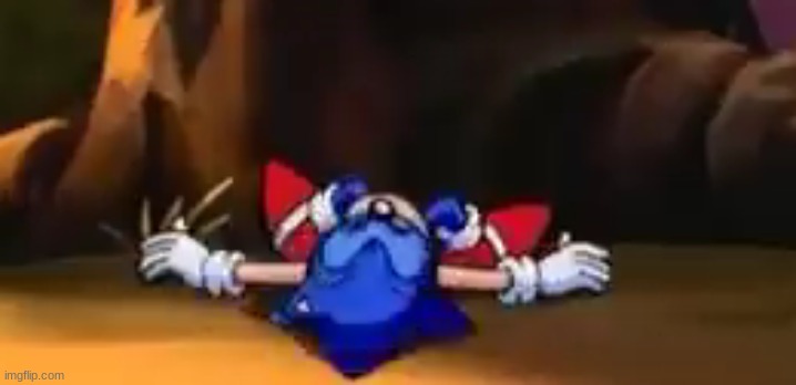 sonic dead | image tagged in sonic dead | made w/ Imgflip meme maker