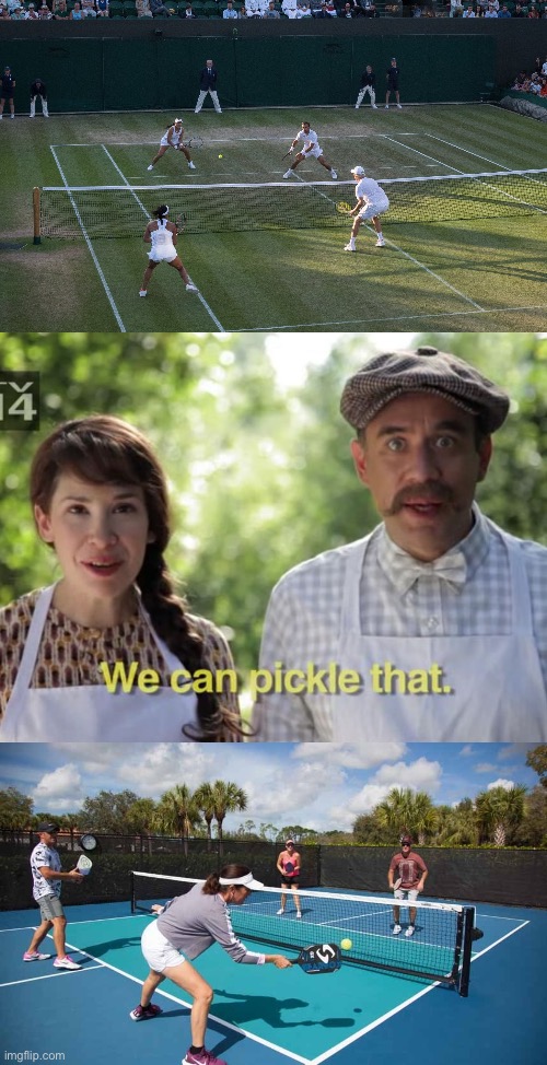 We can pickle that! | image tagged in funny,portlandia,tennis | made w/ Imgflip meme maker