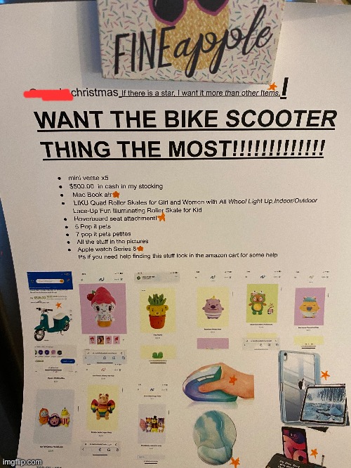 this is my sister’s Christmas list… on Halloween | made w/ Imgflip meme maker