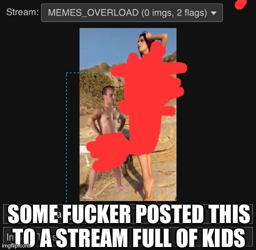SOME FUCKER POSTED THIS TO A STREAM FULL OF KIDS | made w/ Imgflip meme maker