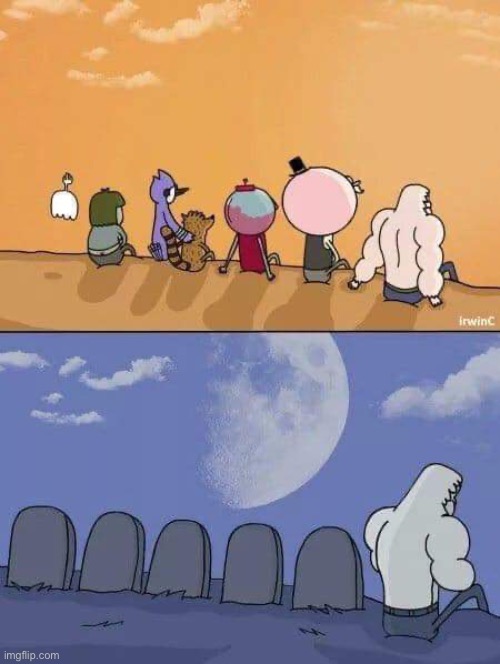 Regular Show Graves | image tagged in regular show graves | made w/ Imgflip meme maker