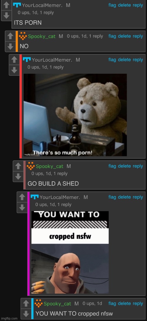 funny conversation I had with anon cat | made w/ Imgflip meme maker
