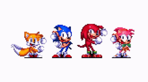 Tails and sonic dancing Blank Meme Template