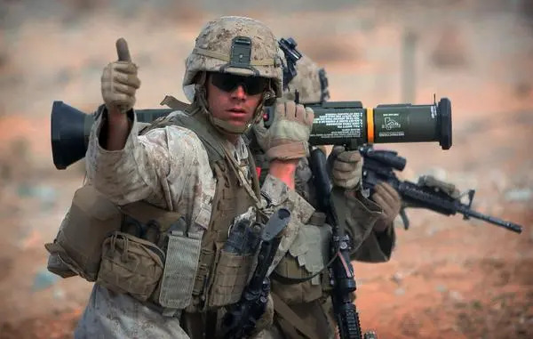 Marine giving a thumbs up Blank Meme Template
