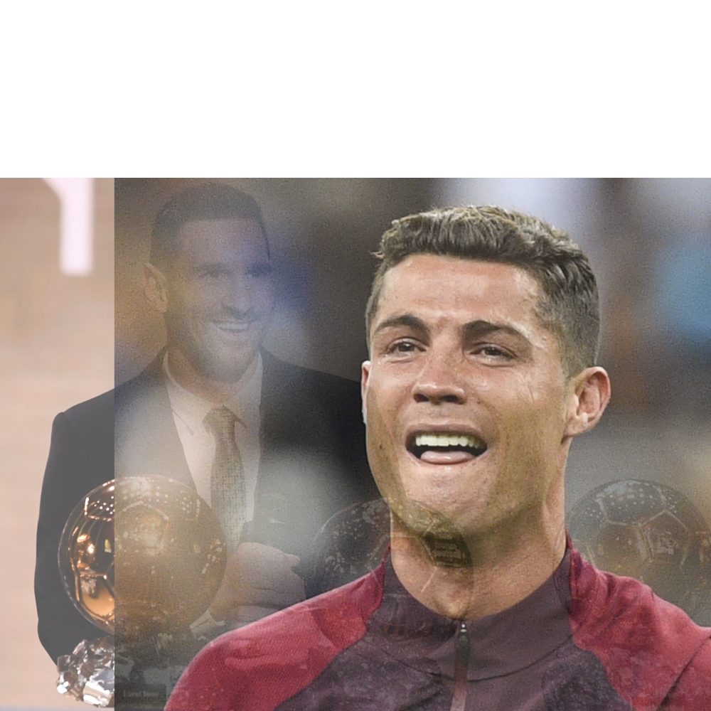 Messi Ronaldo Blank Meme Template