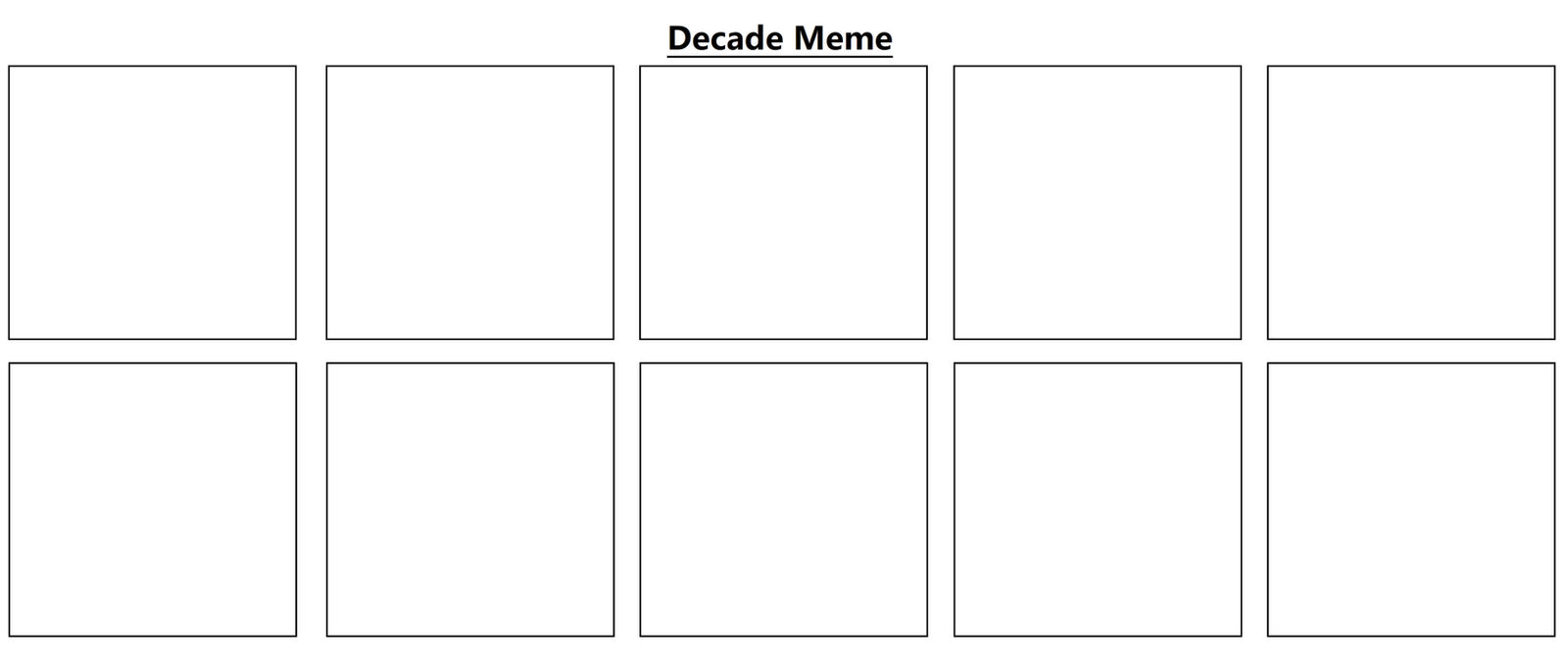 Decade Meme Blank Meme Template