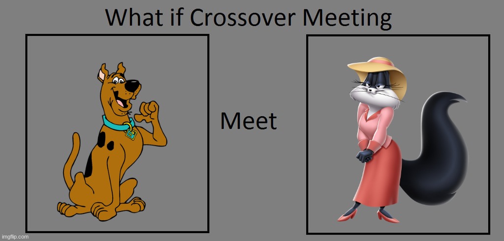 what if scooby met kitty ketty | image tagged in what if crossover meet this character,scooby doo,looney tunes,crossover | made w/ Imgflip meme maker