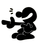 Mr. Game and Watch Model (1) Blank Meme Template