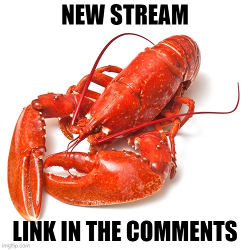 crustacean_station. for crustaceans | NEW STREAM; LINK IN THE COMMENTS | image tagged in lobster,crab,crawfish,shrimp,new stream | made w/ Imgflip meme maker