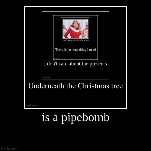 is a pipebomb | | image tagged in funny,demotivationals | made w/ Imgflip demotivational maker