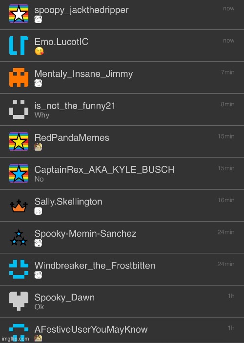 Recent memechats | made w/ Imgflip meme maker