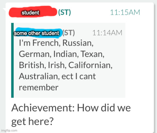 student; some other student | made w/ Imgflip meme maker