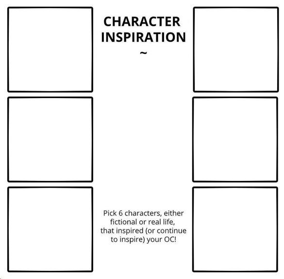 High Quality Character inspiration Blank Meme Template