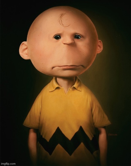 Realistic Charlie Brown | image tagged in realistic charlie brown | made w/ Imgflip meme maker