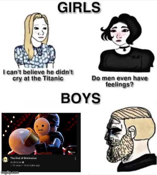 If you know, you know | image tagged in do men even have feelings,lego,youtube | made w/ Imgflip meme maker