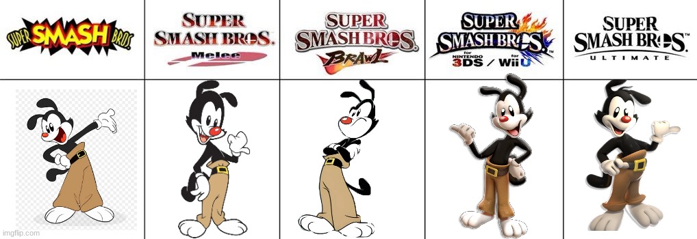 Super Smash Bros Yakko Renders | image tagged in smash bros renders | made w/ Imgflip meme maker
