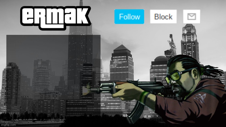 High Quality Ermak's GTA IV Template Blank Meme Template