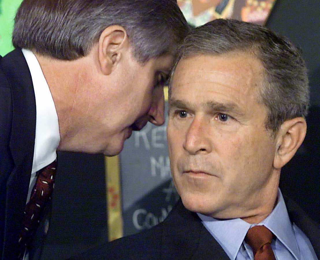 High Quality President Bush being told about 9/11 Blank Meme Template
