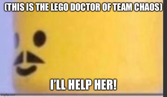 (THIS IS THE LEGO DOCTOR OF TEAM CHAOS) I’LL HELP HER! | made w/ Imgflip meme maker