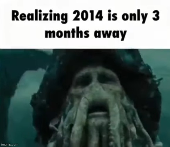 2014 is 3 months Blank Meme Template