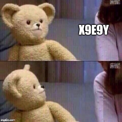 X9E9Y | X9E9Y | image tagged in what teddy bear | made w/ Imgflip meme maker