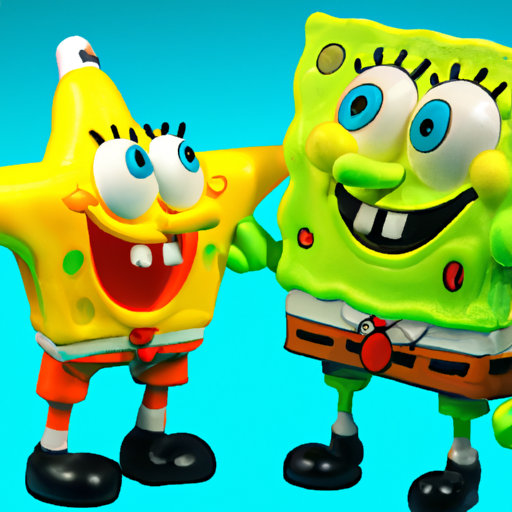 Spongebob with patrick a.i. Blank Meme Template