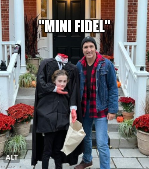 Fidel jr. has "Mini Fidel" | "MINI FIDEL" | image tagged in politically correct | made w/ Imgflip meme maker