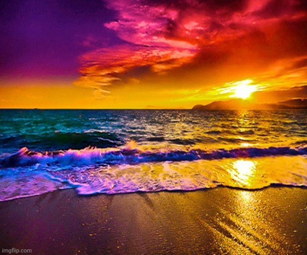 Beautiful Sunset | image tagged in beautiful sunset | made w/ Imgflip meme maker