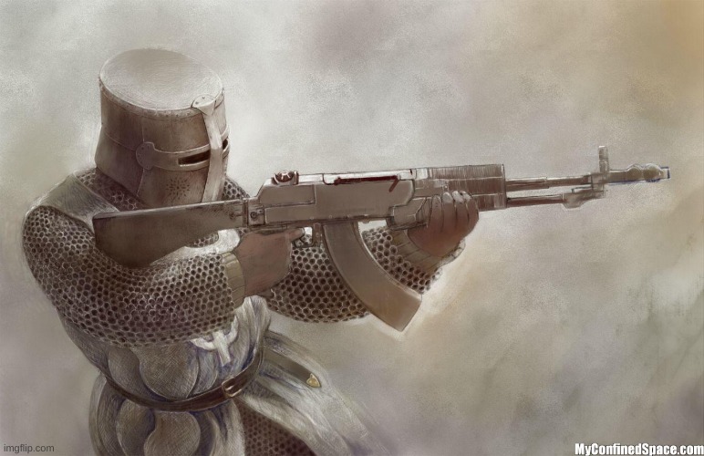 crusader rifle | image tagged in crusader rifle | made w/ Imgflip meme maker