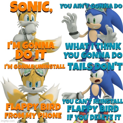 Don’t do it tails | image tagged in don t do it tails | made w/ Imgflip meme maker