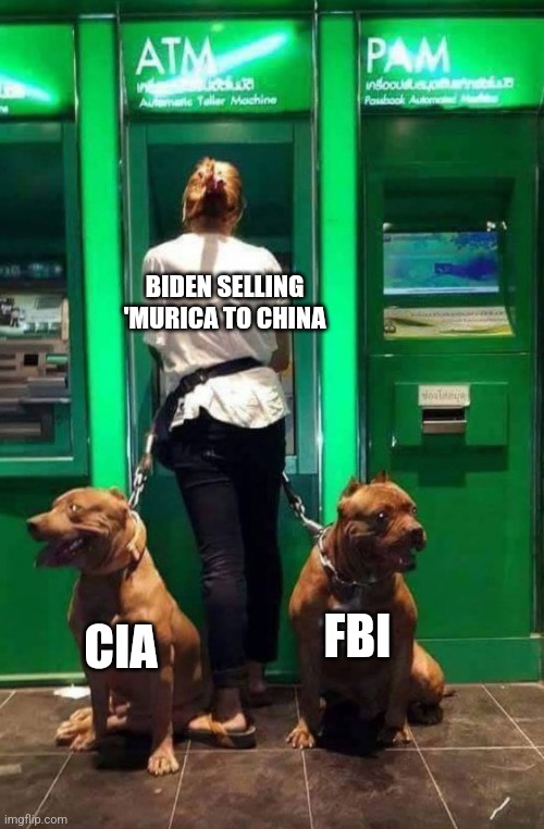 BIDEN SELLING 'MURICA TO CHINA; FBI; CIA | image tagged in funny memes | made w/ Imgflip meme maker