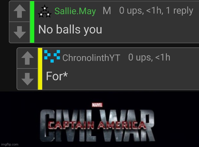 Civil war | image tagged in civil war captain america cropped | made w/ Imgflip meme maker