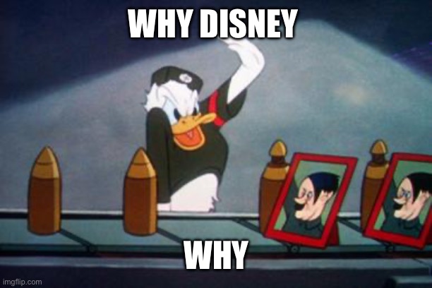 Why | WHY DISNEY; WHY | image tagged in disney | made w/ Imgflip meme maker
