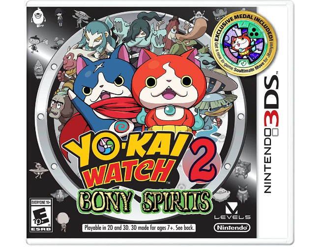 High Quality Yo-kai Watch 2: Bony Spirits North American boxart. Blank Meme Template