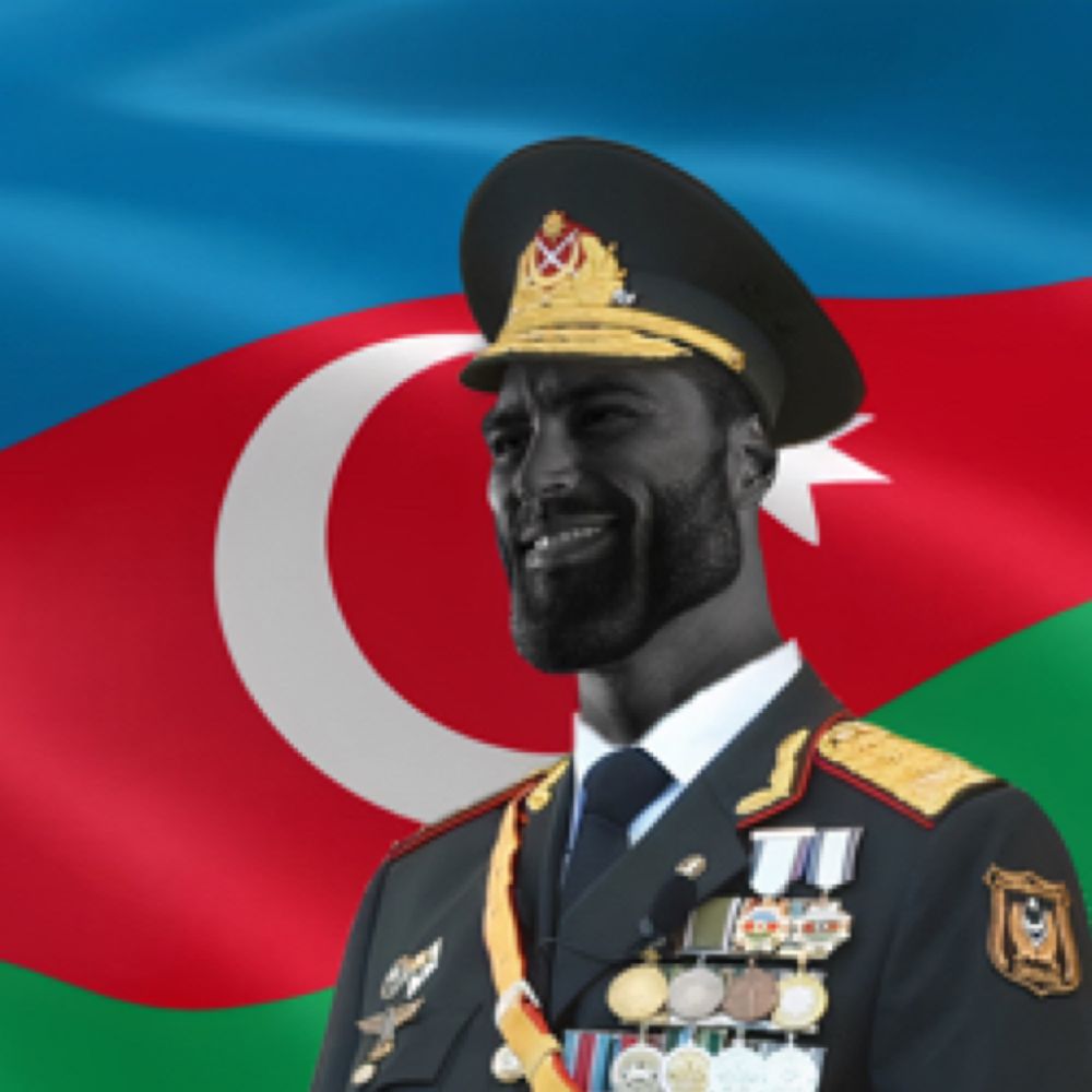 Azerbaijani Gigachad Blank Meme Template