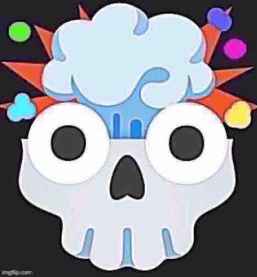 Saturated Skull explosion | image tagged in saturated skull explosion | made w/ Imgflip meme maker