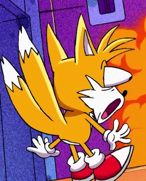 High Quality tails shock Blank Meme Template