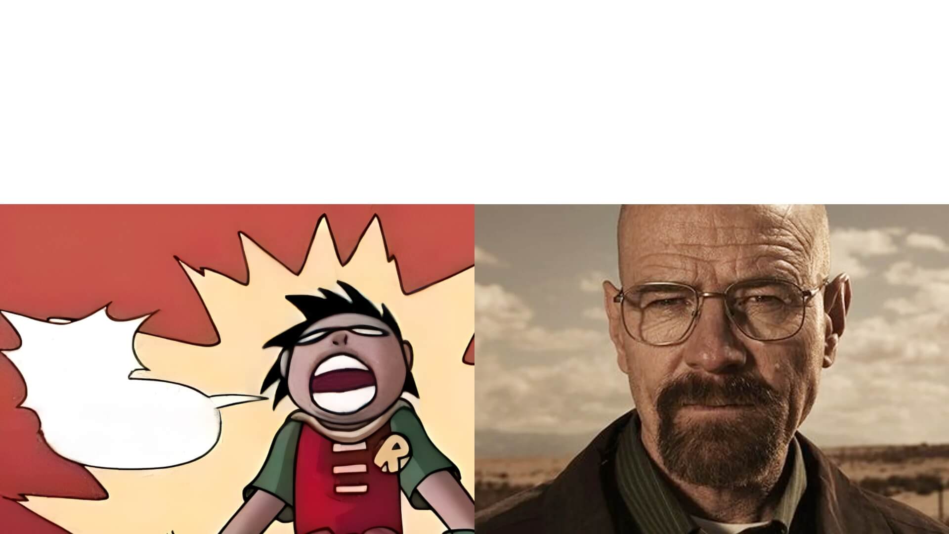 Walter and Robin Blank Meme Template