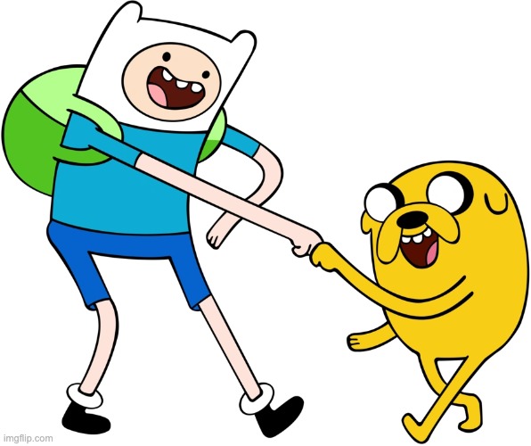 image tagged in finn the human and jake the dog | made w/ Imgflip meme maker