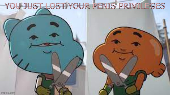 High Quality you just lost your penis privileges Blank Meme Template